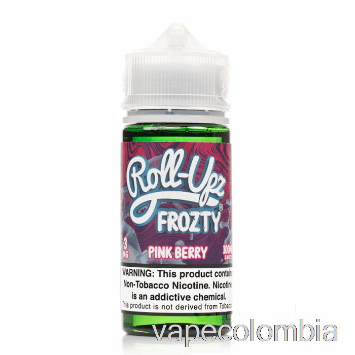 Vape Desechable Baya Rosa Hielo - Jugo Roll-upz - 100ml 3mg